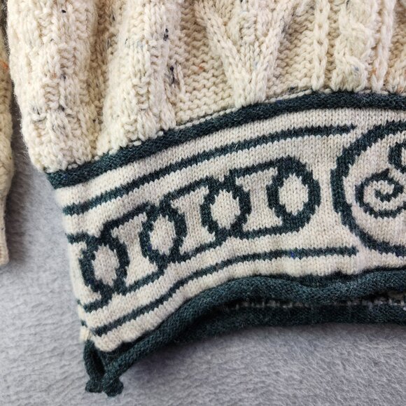 Tivoli Aran Sweater Mens XL Wool Cable Knit Fisherman Irish Celtic Nautical - Picture 4 of 14